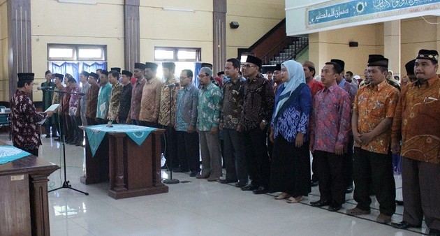 pelantikan pejabat pelaksana akademik web